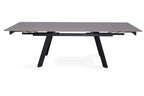 Table extensible rectangulaire en pierre HIRA Noir - 160 à 240 cm - ROUSSEAU chez TIKAYLA