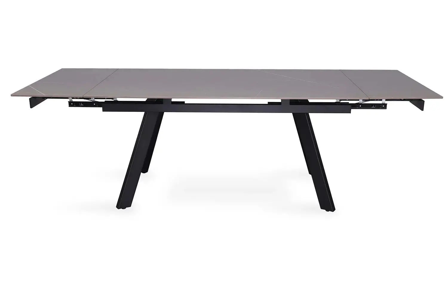 Table extensible rectangulaire en pierre HIRA Noir - 160 à 240 cm - ROUSSEAU chez TIKAYLA