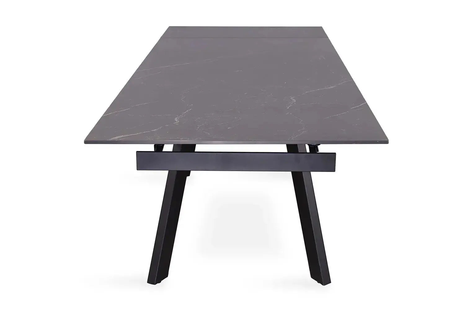 Table extensible rectangulaire en pierre HIRA Noir - 160 à 240 cm - ROUSSEAU chez TIKAYLA