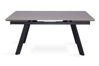 Table extensible rectangulaire en pierre HIRA Gris - 160 à 240 cm - ROUSSEAU chez TIKAYLA