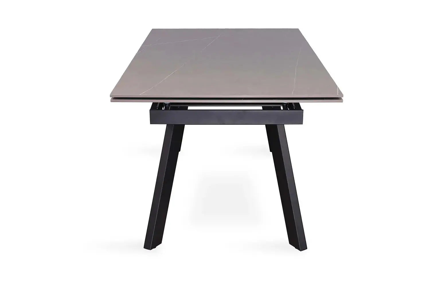 Table extensible rectangulaire en pierre HIRA Gris - 160 à 240 cm - ROUSSEAU chez TIKAYLA