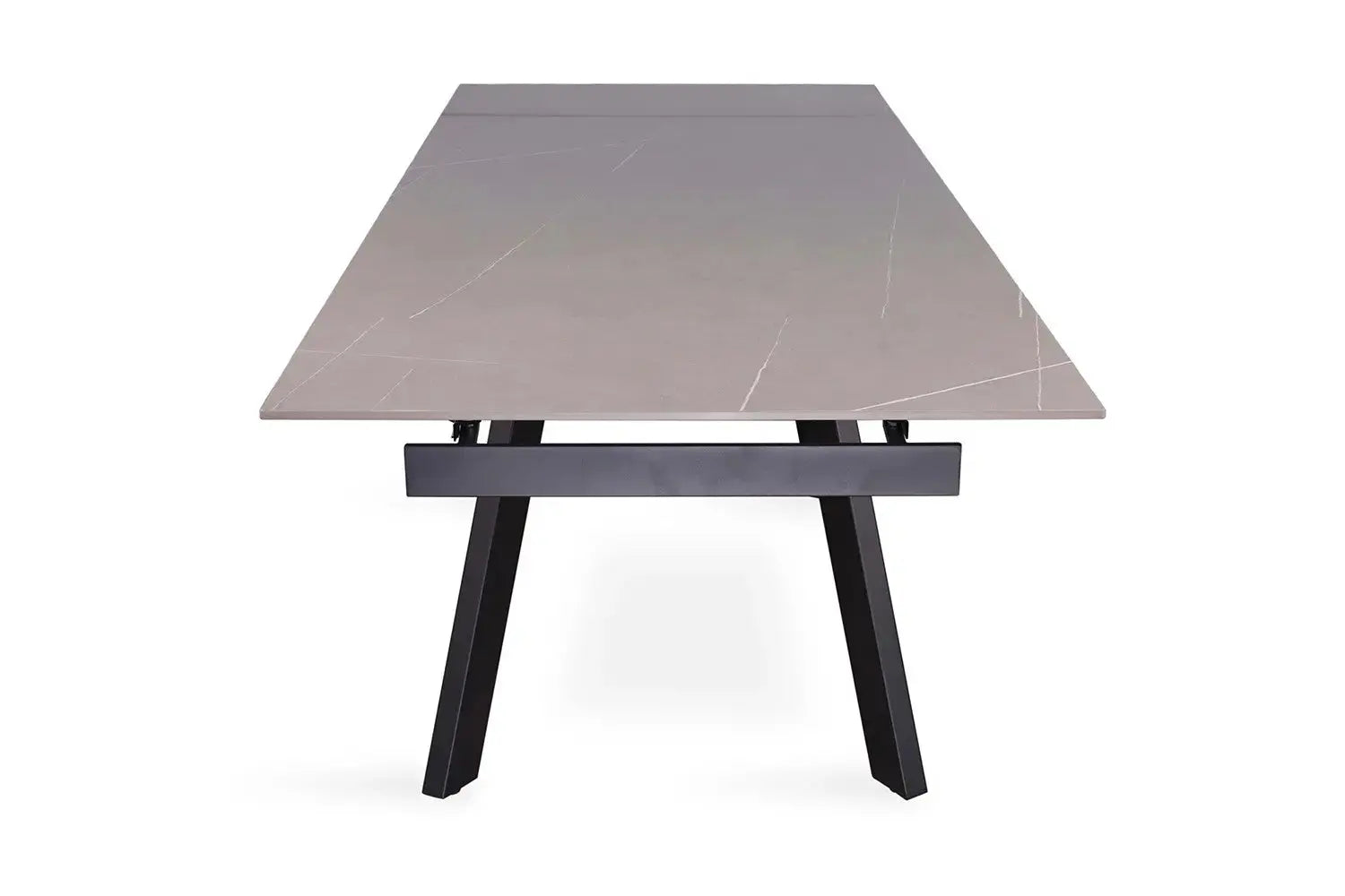 Table extensible rectangulaire en pierre HIRA Gris - 160 à 240 cm - ROUSSEAU chez TIKAYLA