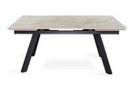 Table extensible rectangulaire en pierre HIRA Shakespear Beige - 160 à 240 cm - ROUSSEAU chez TIKAYLA
