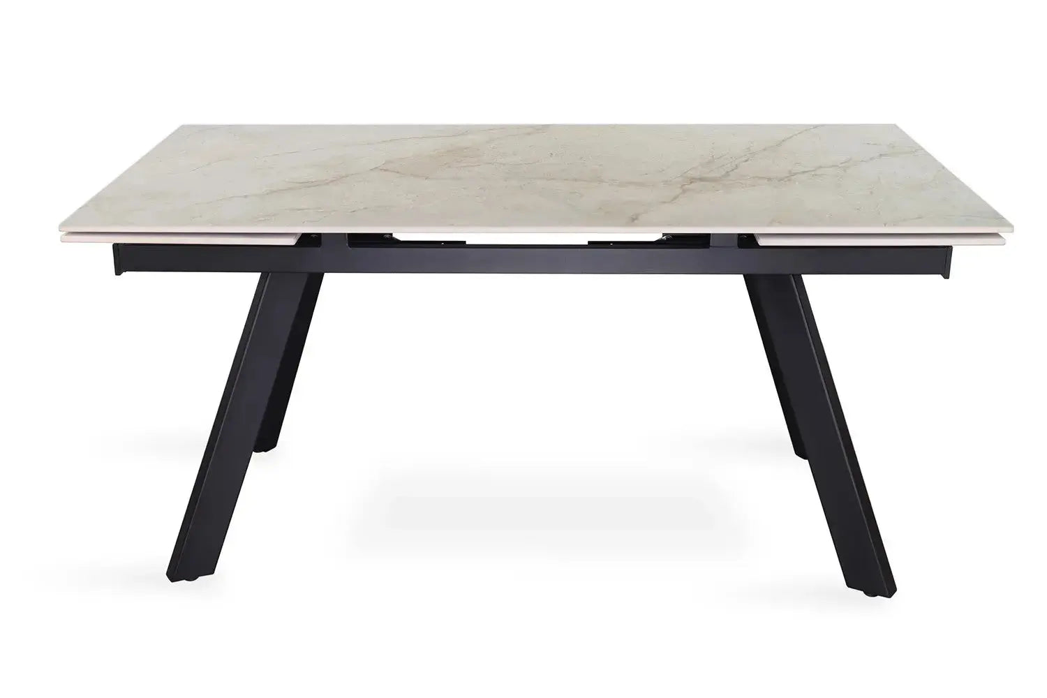 Table extensible rectangulaire en pierre HIRA Shakespear Beige - 160 à 240 cm - ROUSSEAU chez TIKAYLA