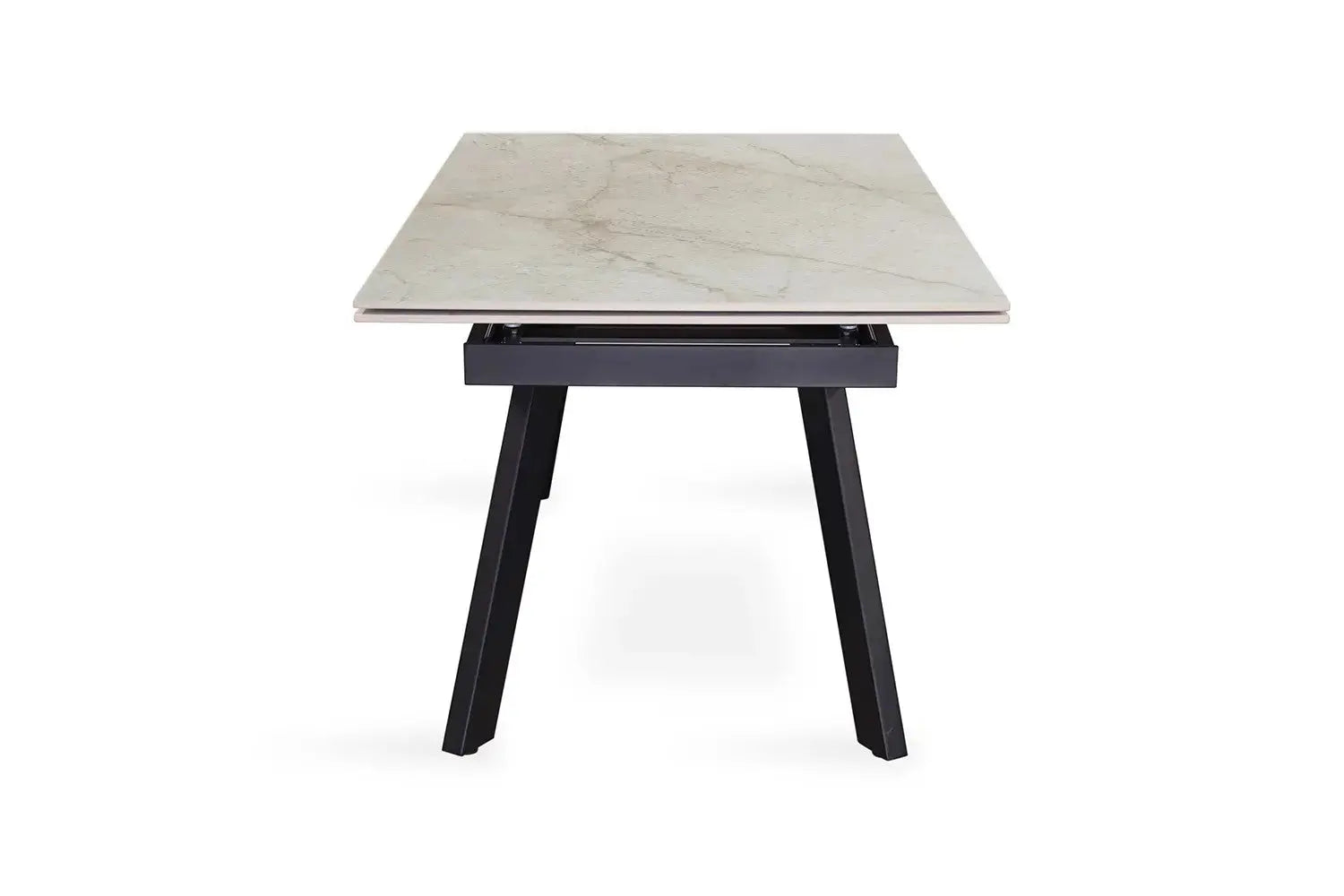 Table extensible rectangulaire en pierre HIRA Shakespear Beige - 160 à 240 cm - ROUSSEAU chez TIKAYLA