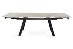 Table extensible rectangulaire en pierre HIRA Shakespear Beige - 160 à 240 cm - ROUSSEAU chez TIKAYLA