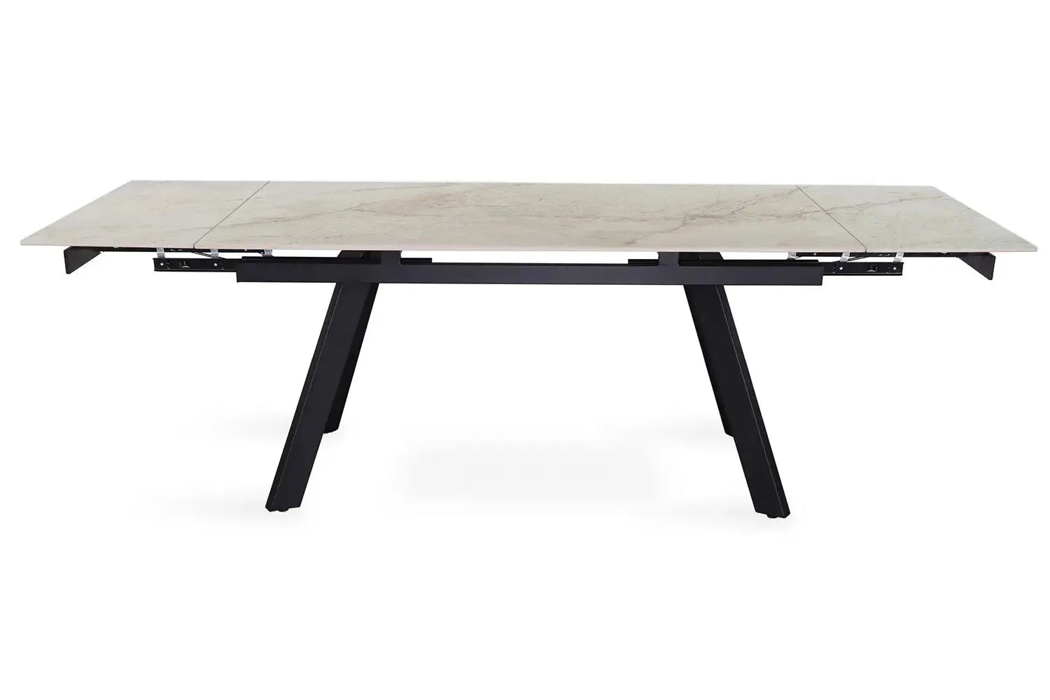 Table extensible rectangulaire en pierre HIRA Shakespear Beige - 160 à 240 cm - ROUSSEAU chez TIKAYLA