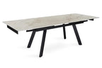 Table extensible rectangulaire en pierre HIRA Shakespear Beige - 160 à 240 cm - ROUSSEAU chez TIKAYLA