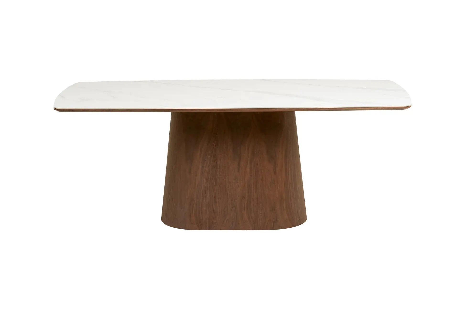 Table Rectangulaire de Salle à Manger Plateau Blanc en Céramique NOLI - 90x200 cm HOUSE NORDIC