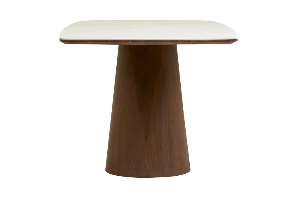 Table rectangulaire de salle à manger plateau blanc en céramique NOLI - 90 x 200 cm - HOUSE NORDIC chez TIKAYLA