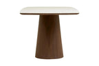 Table rectangulaire de salle à manger plateau blanc en céramique NOLI - 90 x 200 cm chez TIKAYLA