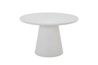 Table ronde effet ciment écru TAVINA pour salle à manger - 120 cm - ROUSSEAU