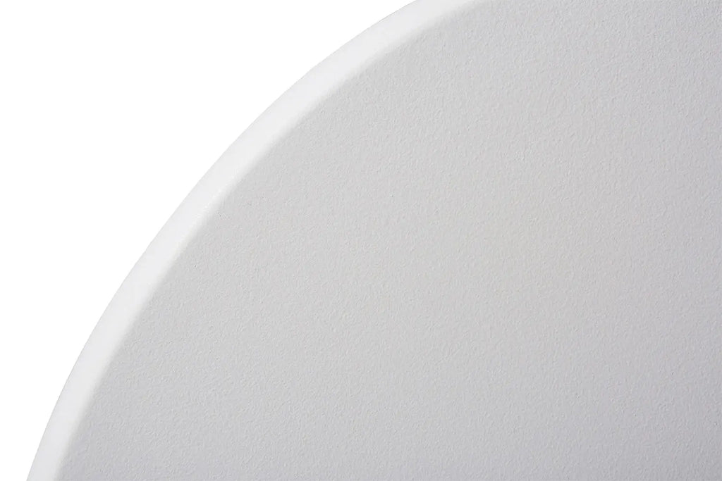 Table Ronde Effet Ciment Blanc TAVINA - 120 cm ROUSSEAU