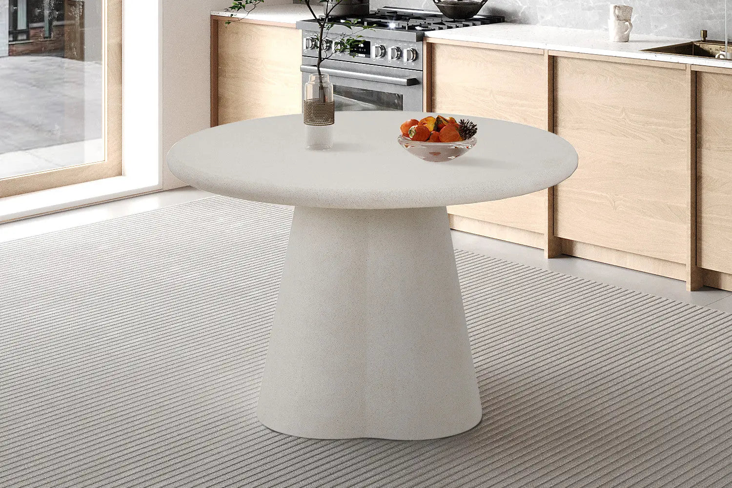 Table Ronde Effet Ciment FARY - 120 cm ROUSSEAU
