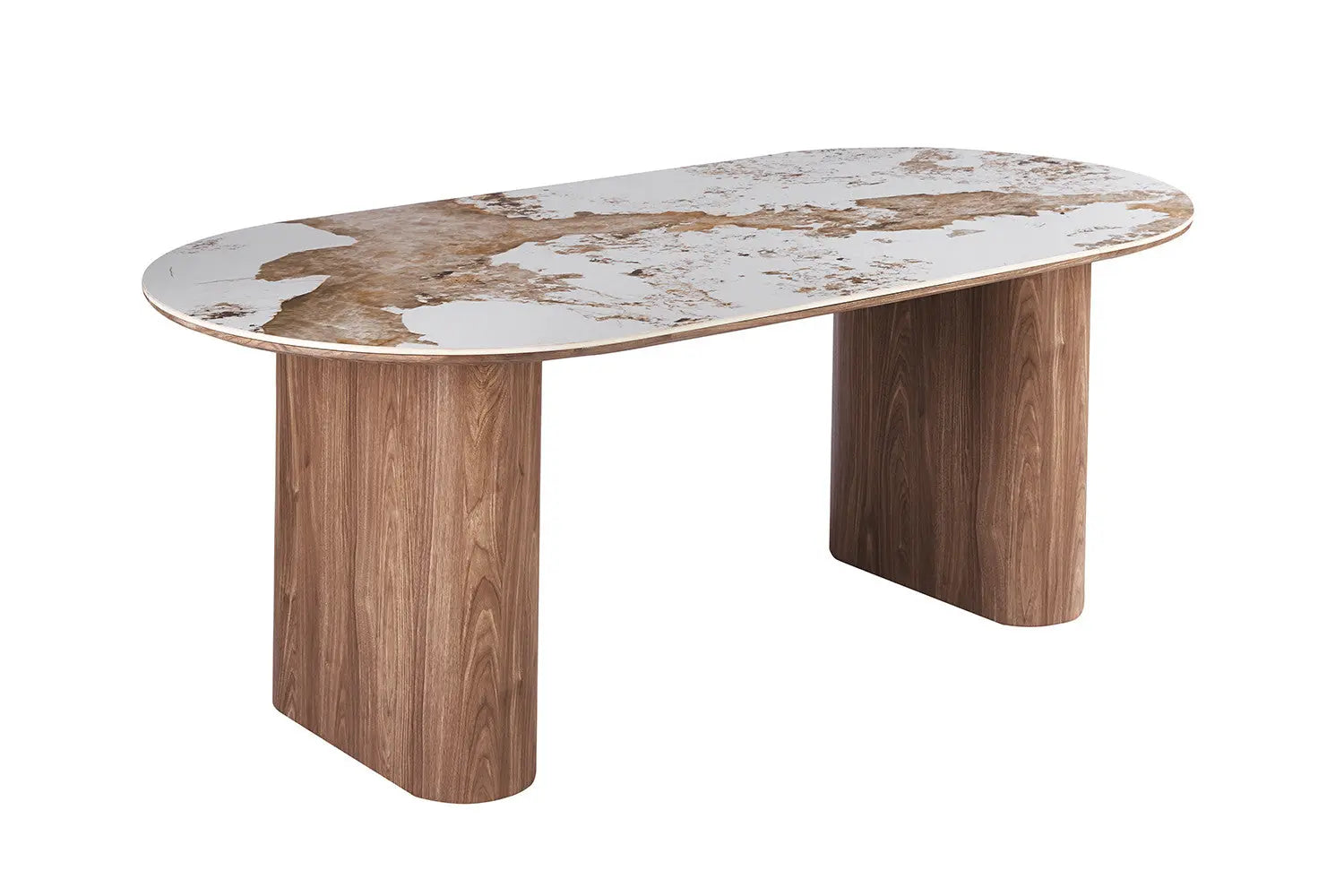 Pied en MDF de la table a manger AVORA 210 cm