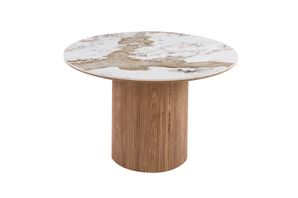 Table AVORA depliee 200 cm vue de dessus