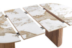 Table extensible AVORA vue laterale hauteur 76 cm