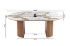 Table extensible AVORA beige mise en situation