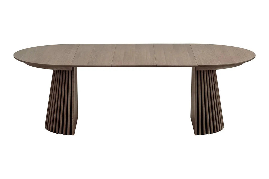 Table à Manger Extensible OSAKA Effet Bois Brun Foncé - 120 à 240 cm HOUSE NORDIC