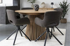 Table à Manger Extensible OSAKA Effet Bois Naturel - 120 à 240 cm HOUSE NORDIC