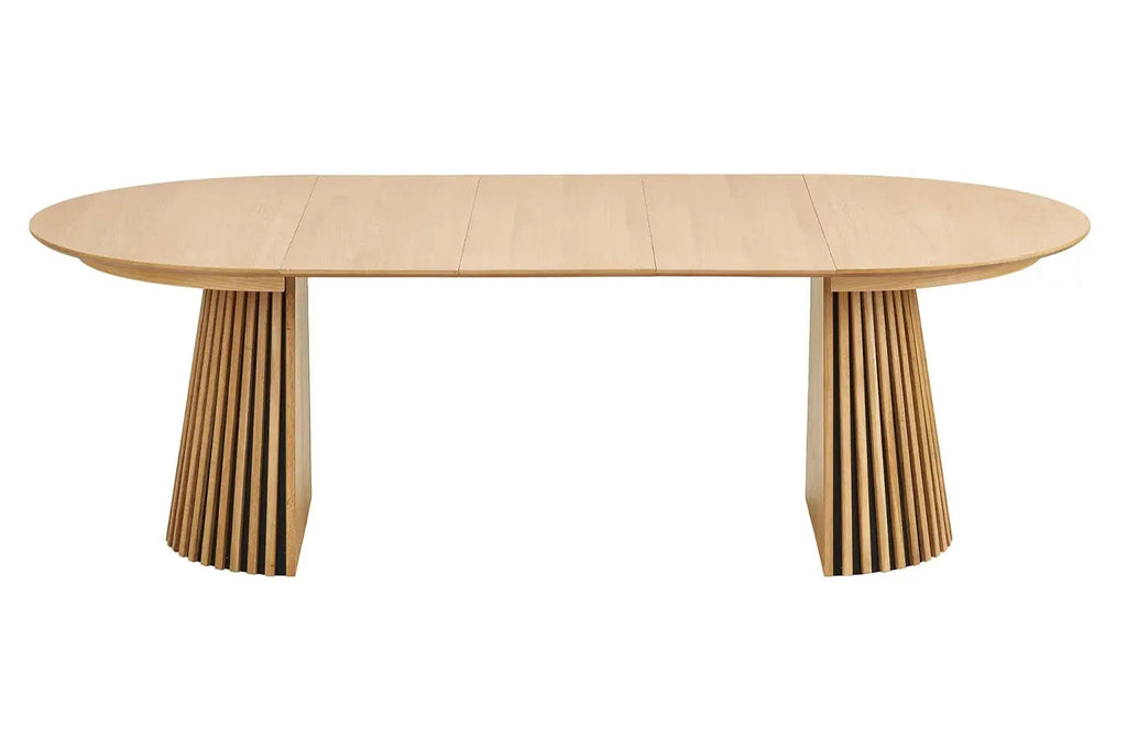 Table à Manger Extensible OSAKA Effet Bois Naturel - 120 à 240 cm HOUSE NORDIC