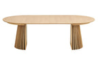 Table à Manger Extensible OSAKA Effet Bois Naturel - 120 à 240 cm HOUSE NORDIC