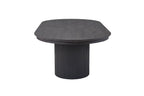 Table à Manger Extensible Ovale LYANE Effet Brun foncé - 180 à 220 cm ROUSSEAU