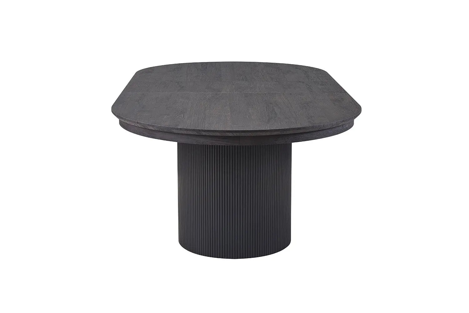Table à Manger Extensible Ovale LYANE Effet Brun foncé - 180 à 220 cm ROUSSEAU