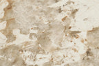 Table à Manger Ovale ATHENS Céramique Blanc Marron -  210 x 100 cm HOUSE NORDIC