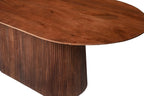 Table à manger ovale MAYGA en manguier brun clair - 200 cm - ROUSSEAU