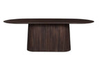 Table à Manger Ovale MAYGA en Manguier Brun Foncé - 230 cm ROUSSEAU