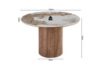 Schéma coté de la table ronde AVORA Ø 120 x 76 cm, base 50 cm