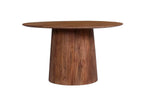 Table à Manger Ronde MAYGA en Manguier Brun Clair - 130 cm ROUSSEAU