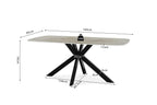 Table à manger ovale en pierre APOLLINA Shakespear Beige - 180 x 90 cm - ROUSSEAU chez TIKAYLA