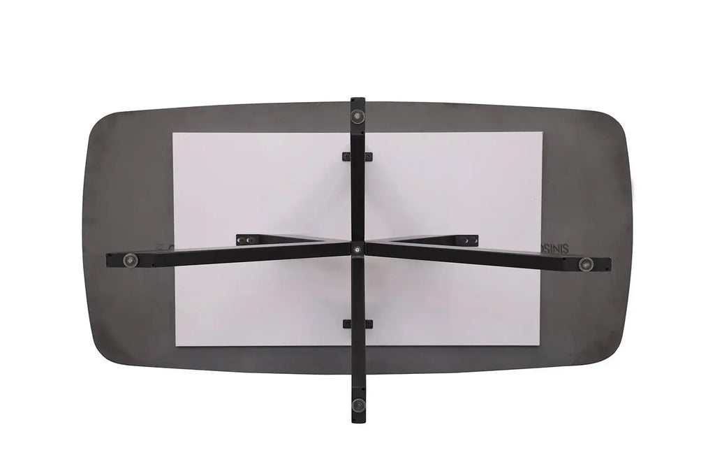 Table à manger ovale en pierre APOLLINA Gris - 180 x 90 cm - ROUSSEAU chez TIKAYLA