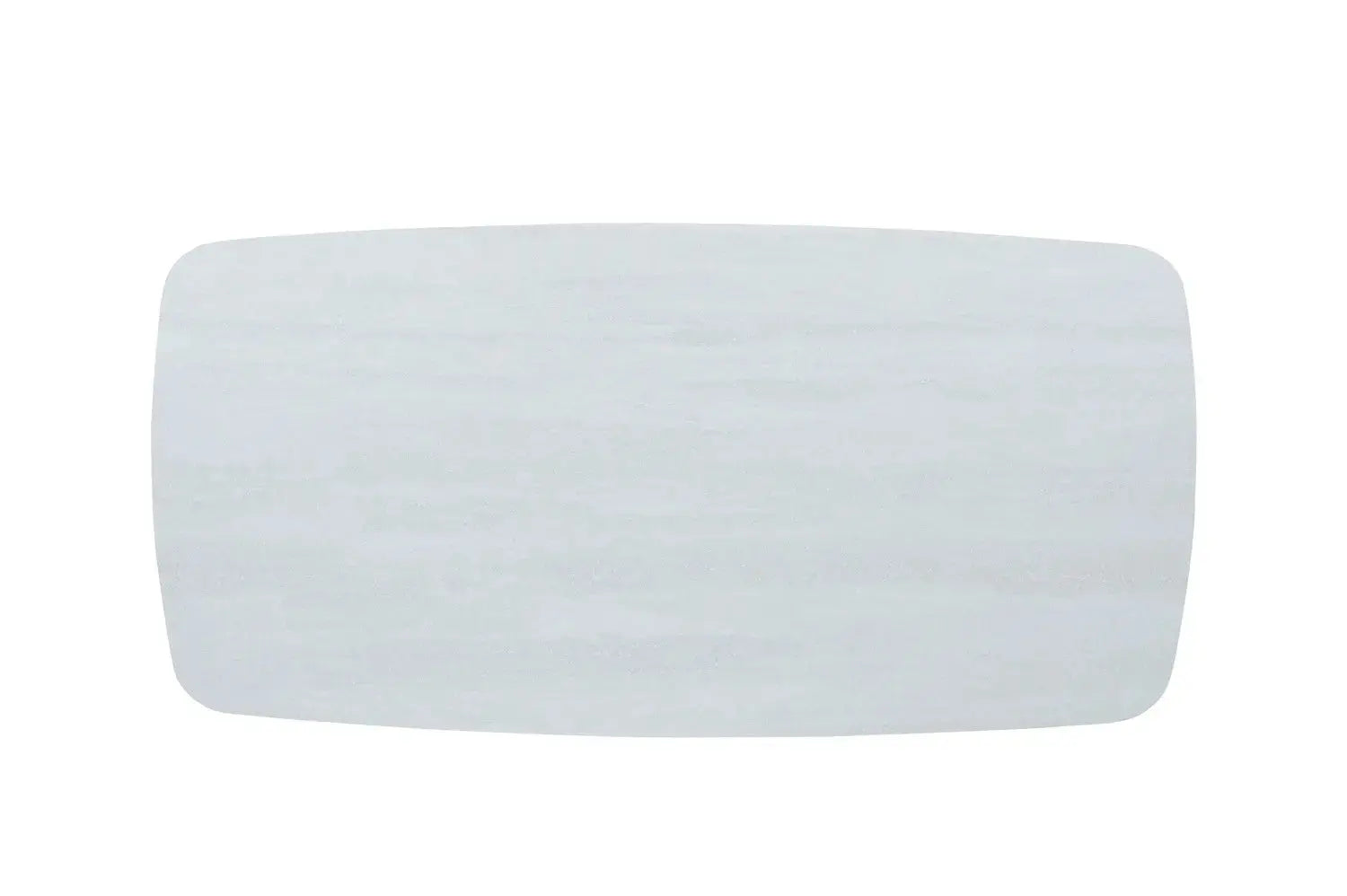 Table à manger ovale en pierre APOLLINA Baroque Gris - 180 x 90 cm - ROUSSEAU chez TIKAYLA