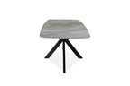 Table à manger ovale en pierre APOLLINA Gris Italien - 180 x 90 cm - ROUSSEAU chez TIKAYLA