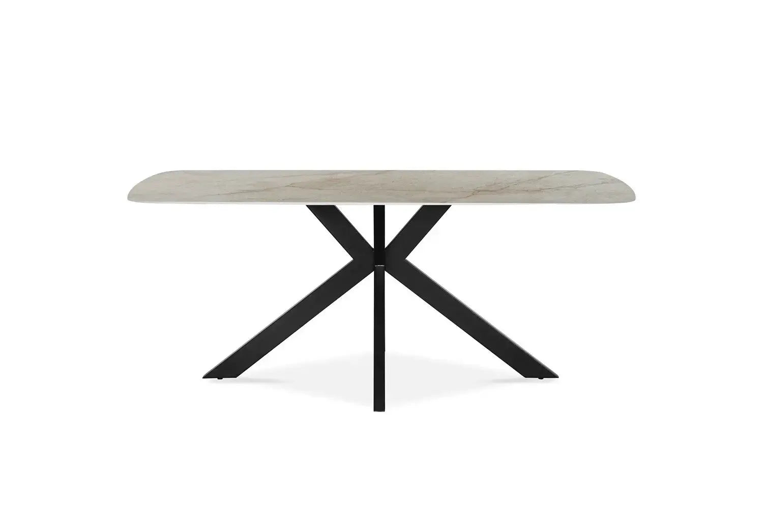 Table à manger ovale en pierre APOLLINA Shakespear Beige - 180 x 90 cm - ROUSSEAU chez TIKAYLA