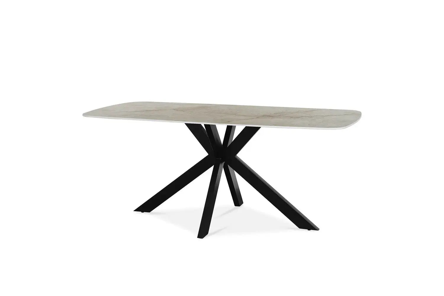 Table à manger ovale en pierre APOLLINA Shakespear Beige - 180 x 90 cm - ROUSSEAU chez TIKAYLA
