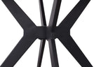 Table à manger ronde en pierre brillante APOLLINA Snow Blanc - 110 cm - ROUSSEAU chez TIKAYLA
