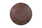 Table à manger Ronde TOMI en Bois de Manguier Brun - 130 cm