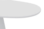 Table à manger Ovale Effet Ciment Ecru TAVINA - 220 cm ROUSSEAU