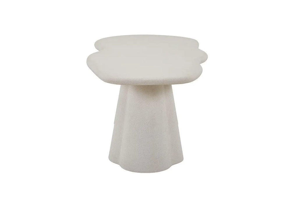 Table à manger Ovale Effet Ciment Organique FARY - 220 cm ROUSSEAU