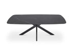Table basse ovale en pierre APOLLINA Noir - 130 x 70 cm - ROUSSEAU chez TIKAYLA