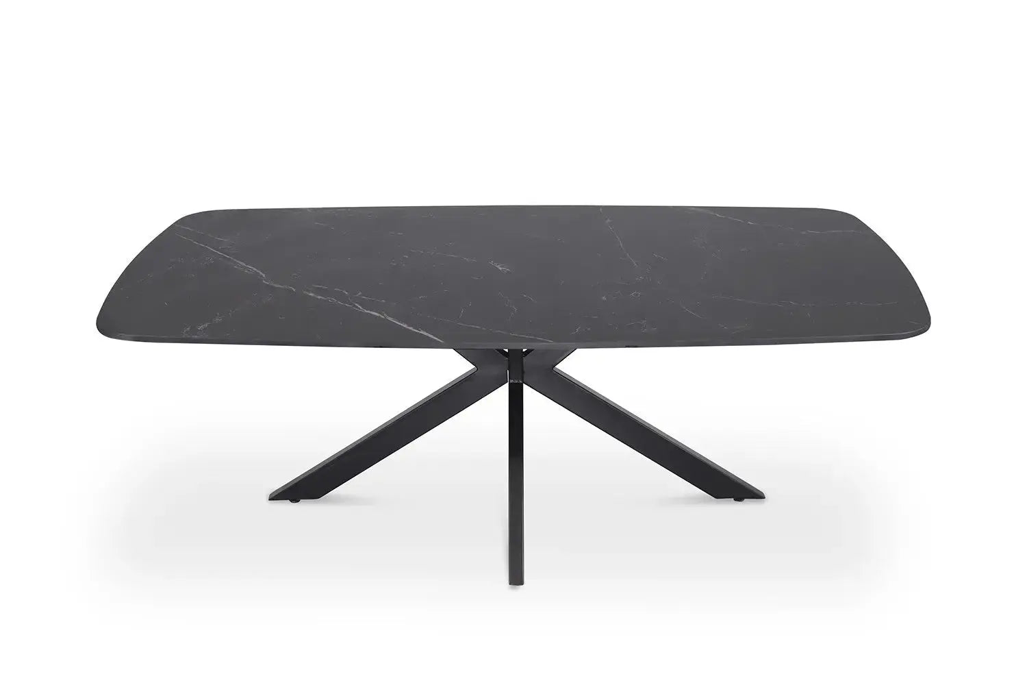 Table basse ovale en pierre APOLLINA Noir - 130 x 70 cm - ROUSSEAU chez TIKAYLA