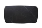 Table basse ovale en pierre APOLLINA Noir - 130 x 70 cm - ROUSSEAU chez TIKAYLA