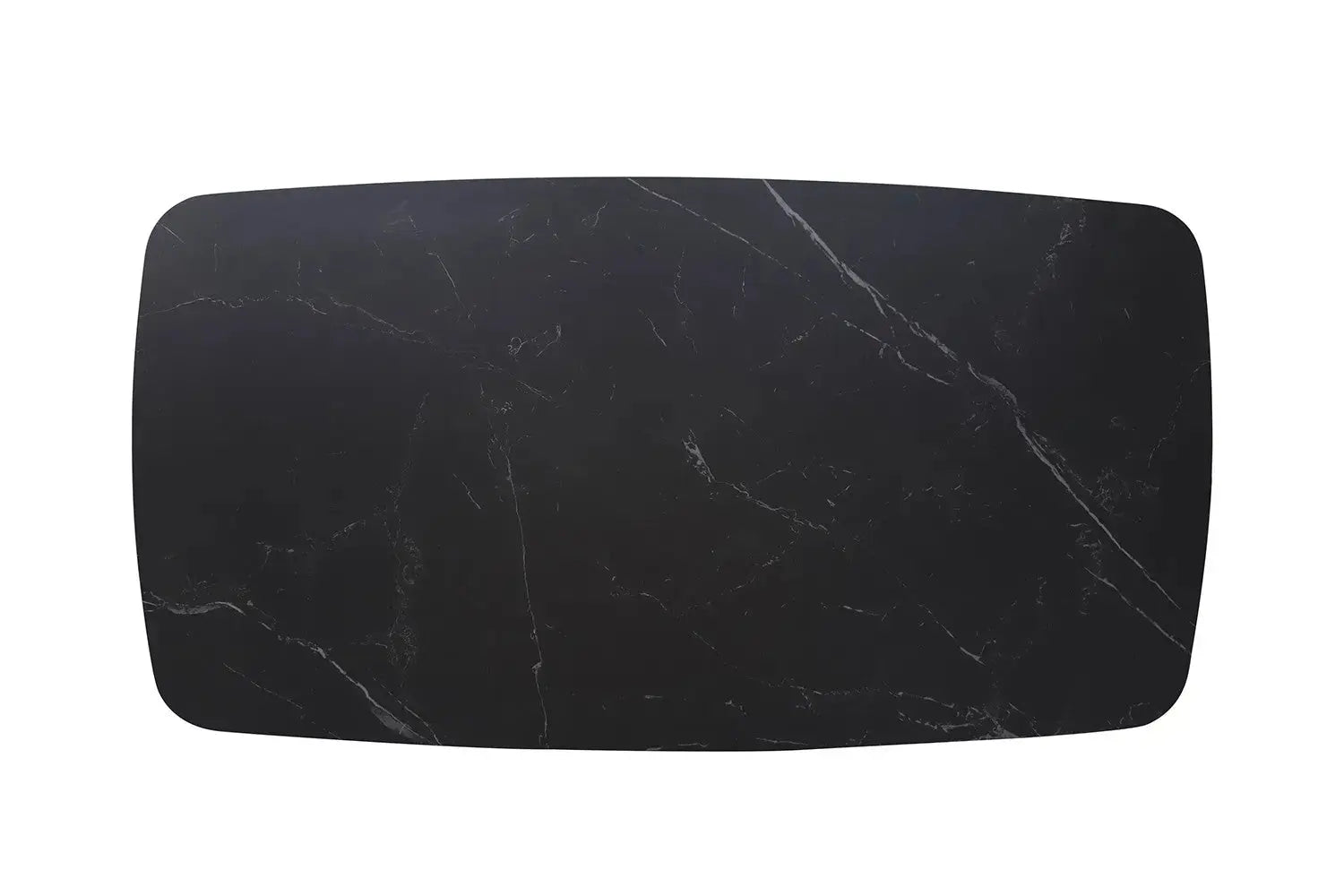 Table basse ovale en pierre APOLLINA Noir - 130 x 70 cm - ROUSSEAU chez TIKAYLA