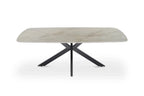 Table basse ovale en pierre APOLLINA Shakespear Beige - 130 x 70 cm - ROUSSEAU chez TIKAYLA