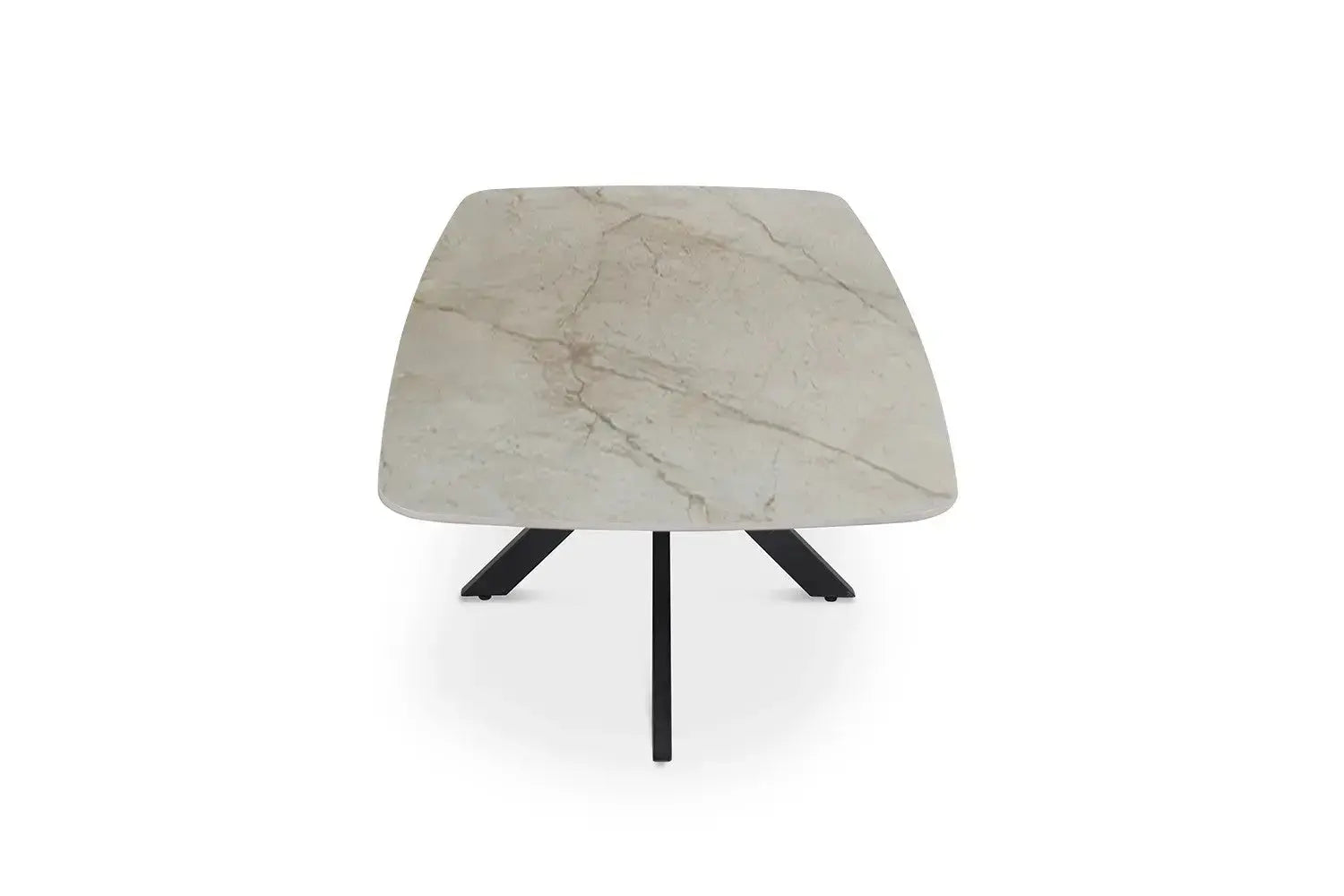 Table basse ovale en pierre APOLLINA Shakespear Beige - 130 x 70 cm - ROUSSEAU chez TIKAYLA