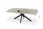 Table basse ovale en pierre APOLLINA Shakespear Beige - 130 x 70 cm - ROUSSEAU chez TIKAYLA